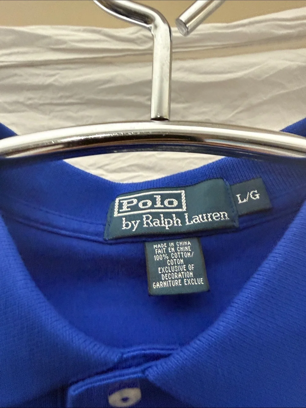 Ralph Lauren Men's Polo in Bright Blue with Red Pony